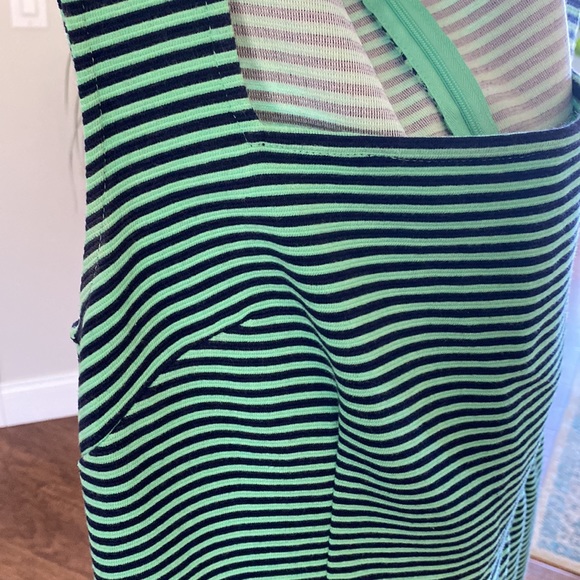 Merona Navy / Green Dress w Pockets - Picture 2 of 6